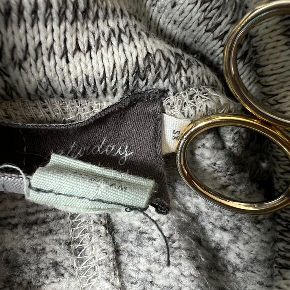 Anthropologie Saturday Sunday Womens Sz XS Cowl Neck Pullover Sweater Sweatshirt - Picture 6 of 8